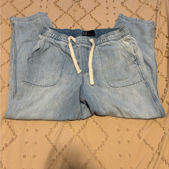 GAP Light Blue Denim Easy Cropped Jeans - Picture 1 of 9